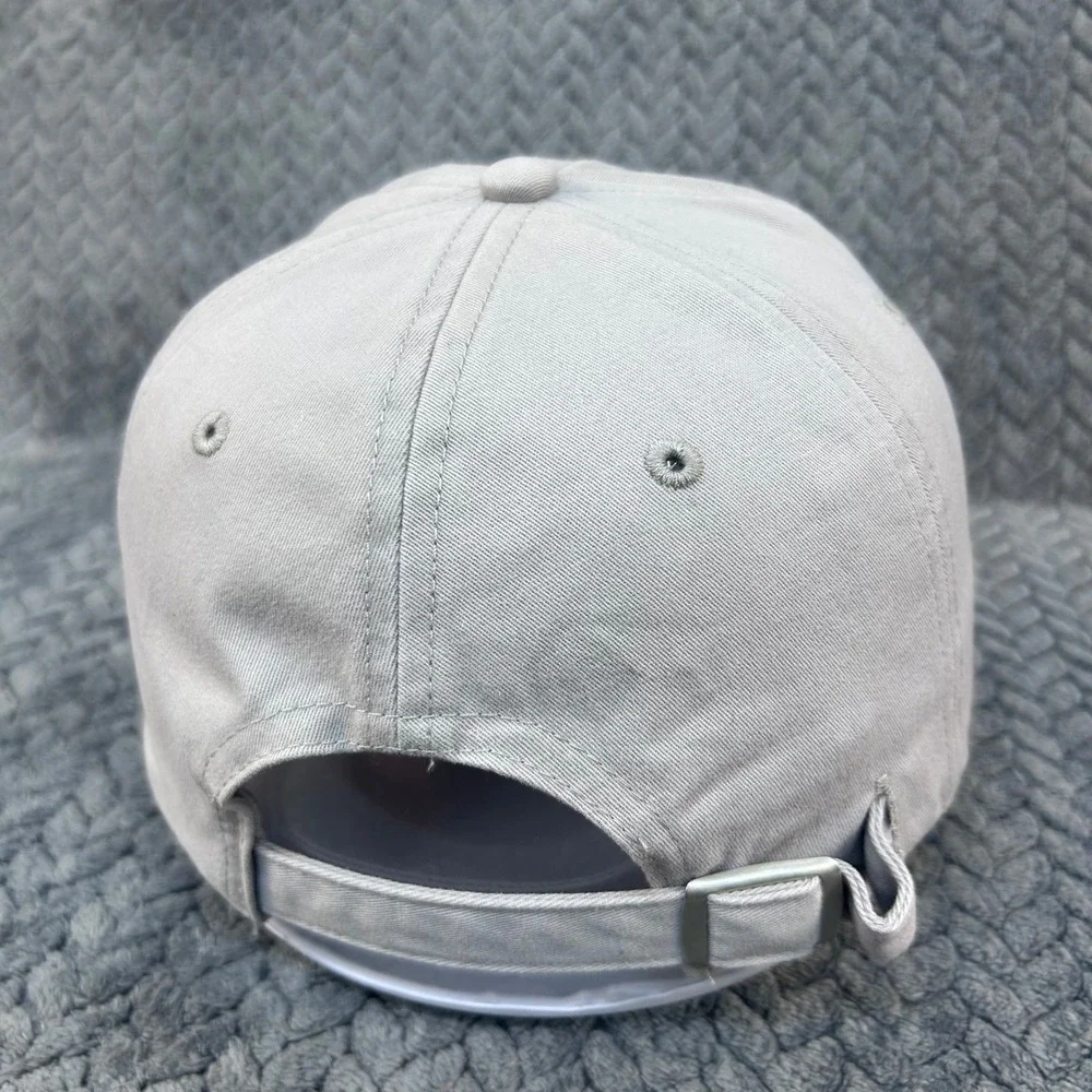 Victoria's‎ Secret Pink Rubber Logo Patch Womens Grey Baseball Cap Adjustable OS